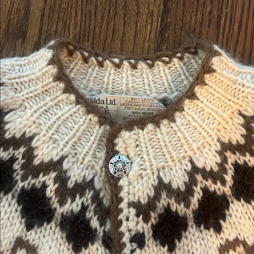 Vintage Hilda Ltd Icelandic Lopeyasa Wool Sweater Men’s XL - Picture 4 of 13